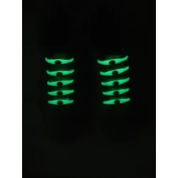 Silicone lumière LED lumineux lacets 12 pcs set